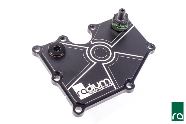 Radium Ecoboost PCV Baffle Plate, With Fittings - 20-0327-01 - Radium Engine Crankcase Ventilation Cover