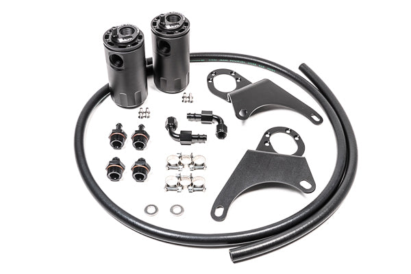Radium Dual, Catch Can Kit, EVO 8-9, Fluid Lock - 20-0118-Fl