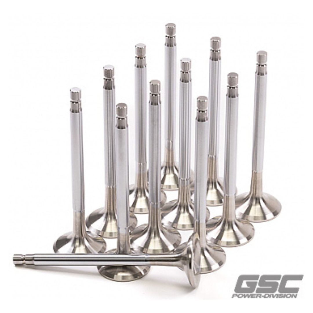 GSC P-D Nissan RB26DETT 30.15mm Head STD 103.24mm Long +1.5mm Tip Exhaust Valve - Set of 12 - GSC2147-12 - GSC General