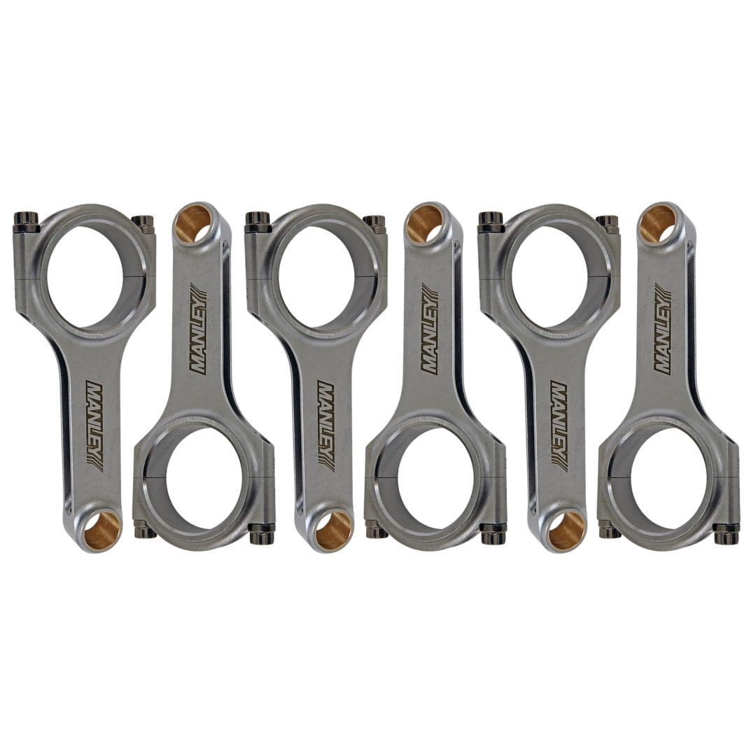 Manley Nissan RB26DETT Skyline GT-R / RB25DE(T) Skyline H Beam Conrods - 14028-6 - Manley Connecting Rods - 6Cyl