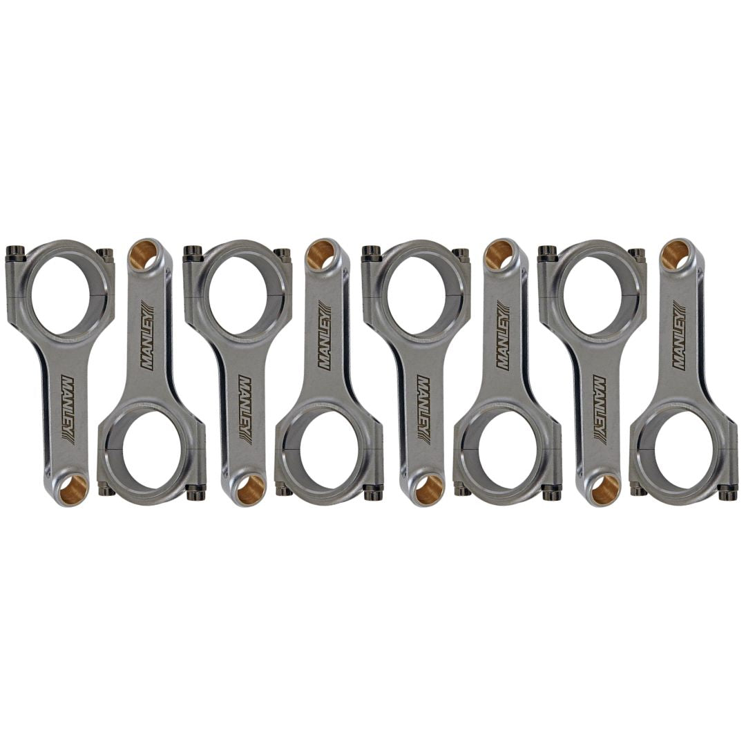 Manley Chrysler 6.1L Hemi ARP 2000 2.125in Bore 1.060in Pin H Beam Connecting Rod Set - 14056R-8 - Manley Connecting Rods - 8Cyl