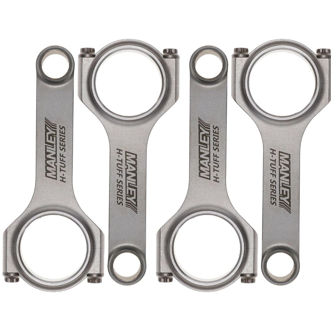 Manley Mitsubishi 4G63 Evo 1-9 H-Tuff Conrods (22mm Pin & 156mm) - 15020-4 - Manley Connecting Rods - 4Cyl