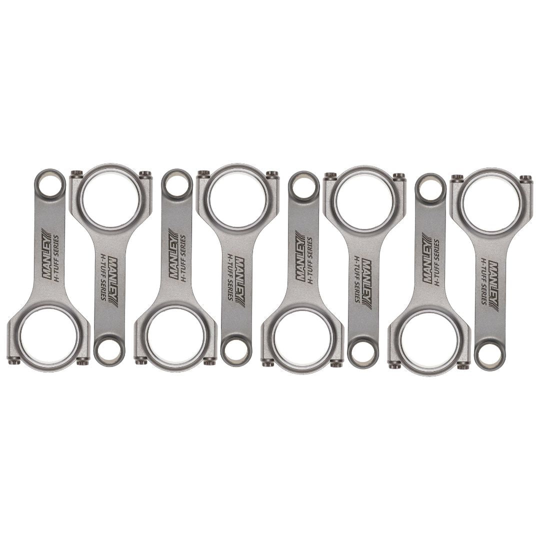 Manley Chevrolet LS 6.125 Length H Tuff Series Connecting Rod Set w/ ARP 2000 Bolts - 15051R-8 - Manley Connecting Rods - 8Cyl