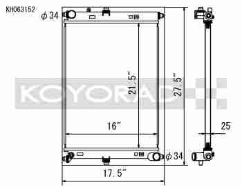 Performance Koyo Radiator, Mazda MX-5, ND, 2015+, 25mm, (KS063152) - Koyorad General