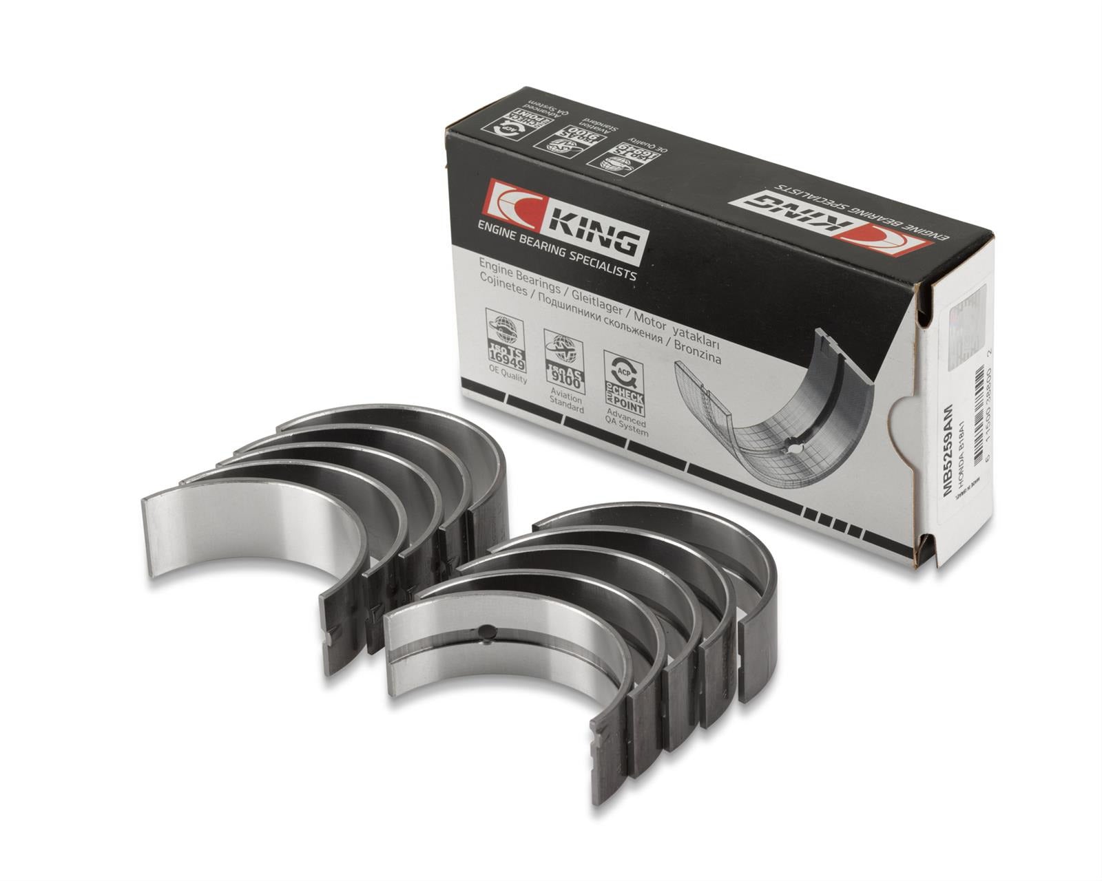 King 5E Main Bearings - King Bearings ACL Race Series Bearings