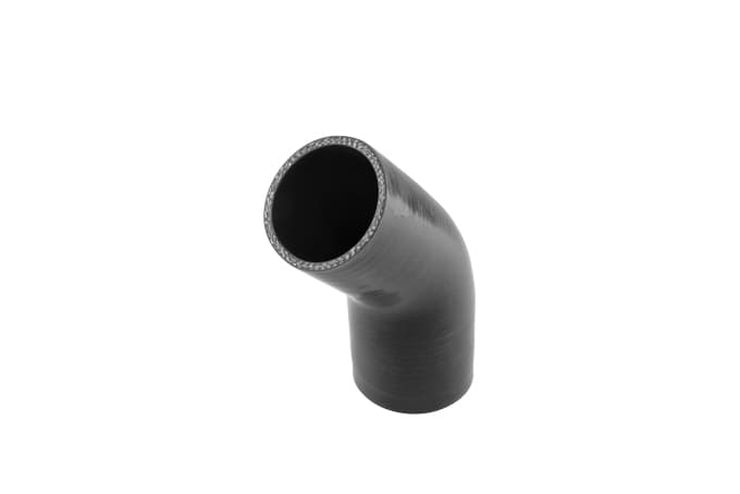 Turbosmart Silicon 45 Degree Reducer Elbow 2.25–2.50" (Black) - TS-HRE42225-BK