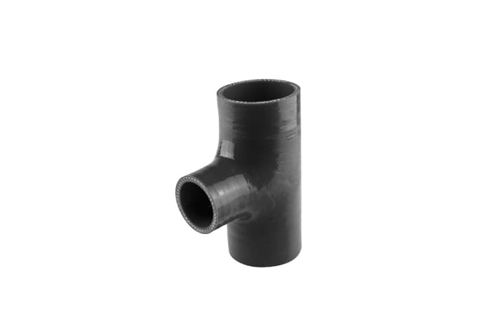 Turbosmart Silicon Hose Hose Tee 2.25" ID 1.50" spout - TS-HT225150-BK