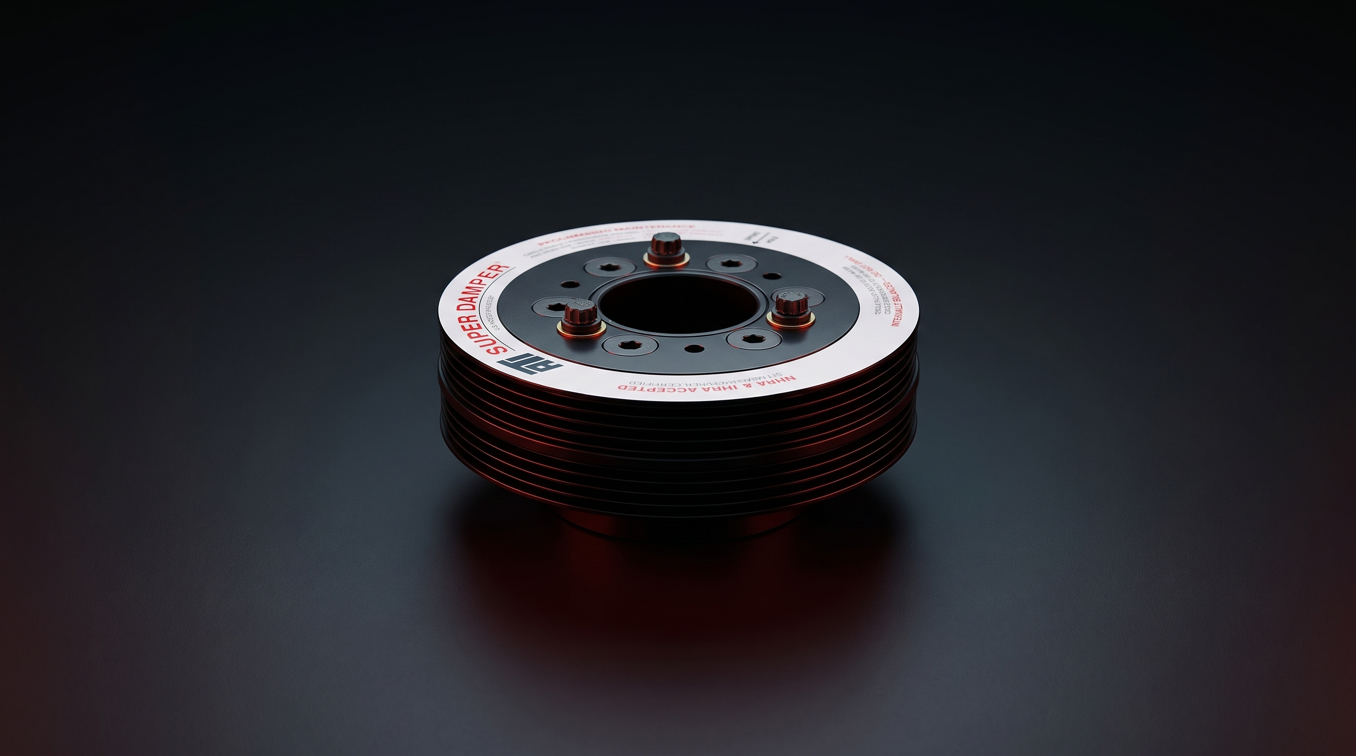 A harmonic balancer crank damper