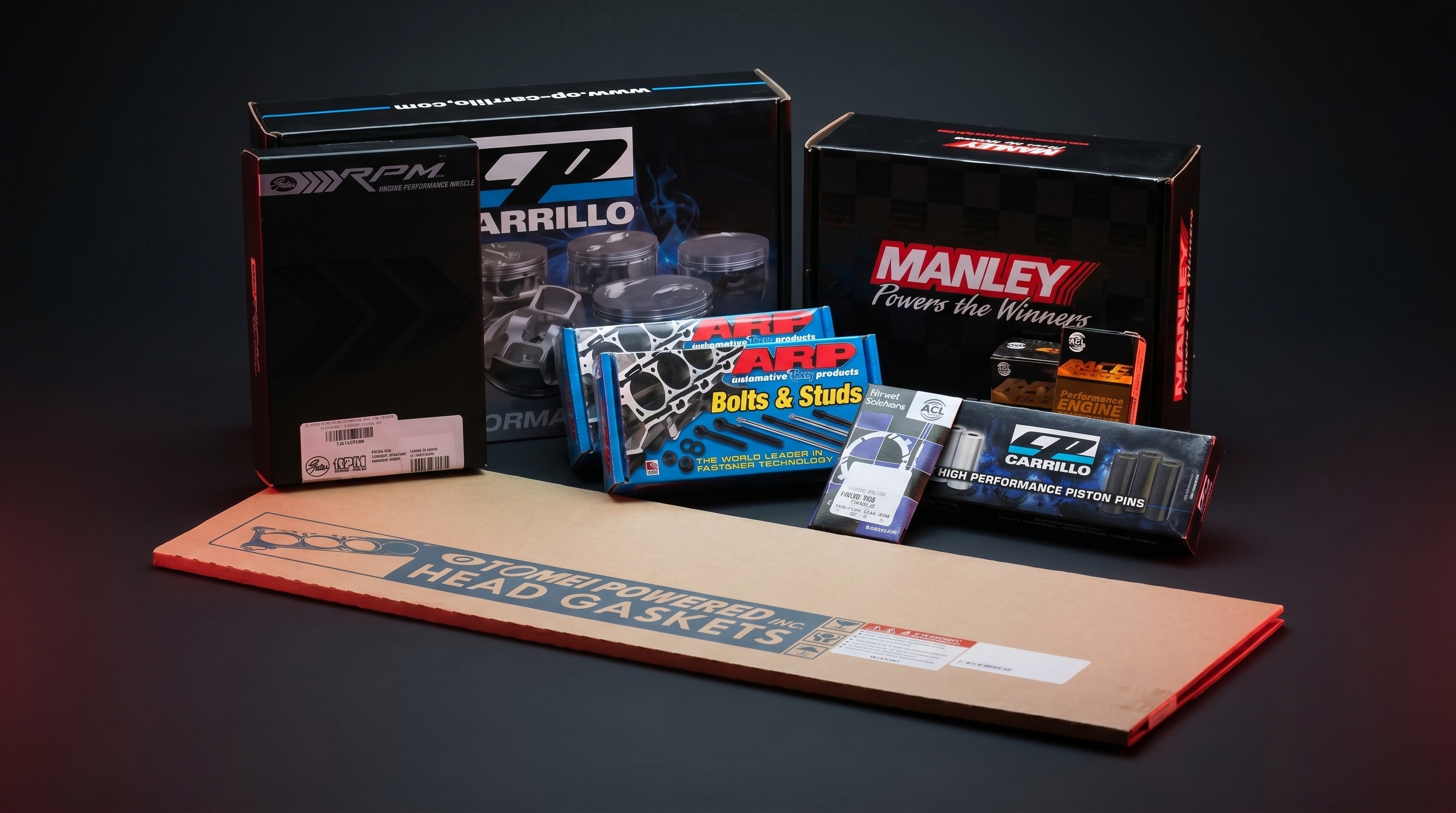 A complete engine rebuild package