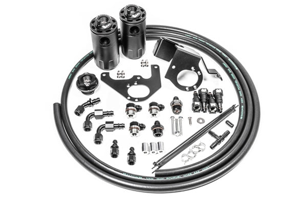 Radium Engineering Cadillac CTS-V Dual Catch Can Kit - 20-1564-FL