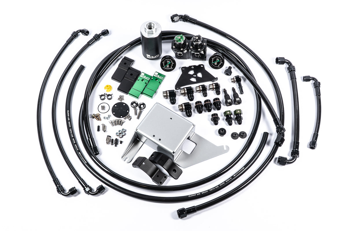 Radium Engineering Fuel Hanger Plumbing Kit, 2018+ Mustang, Microglass Filter, fuel pump, Ford - 20-1817-05