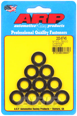 ARP Washer Kit  M10 ID .750" OD Chamfered Black Oxide Washers - ARP 200-8745