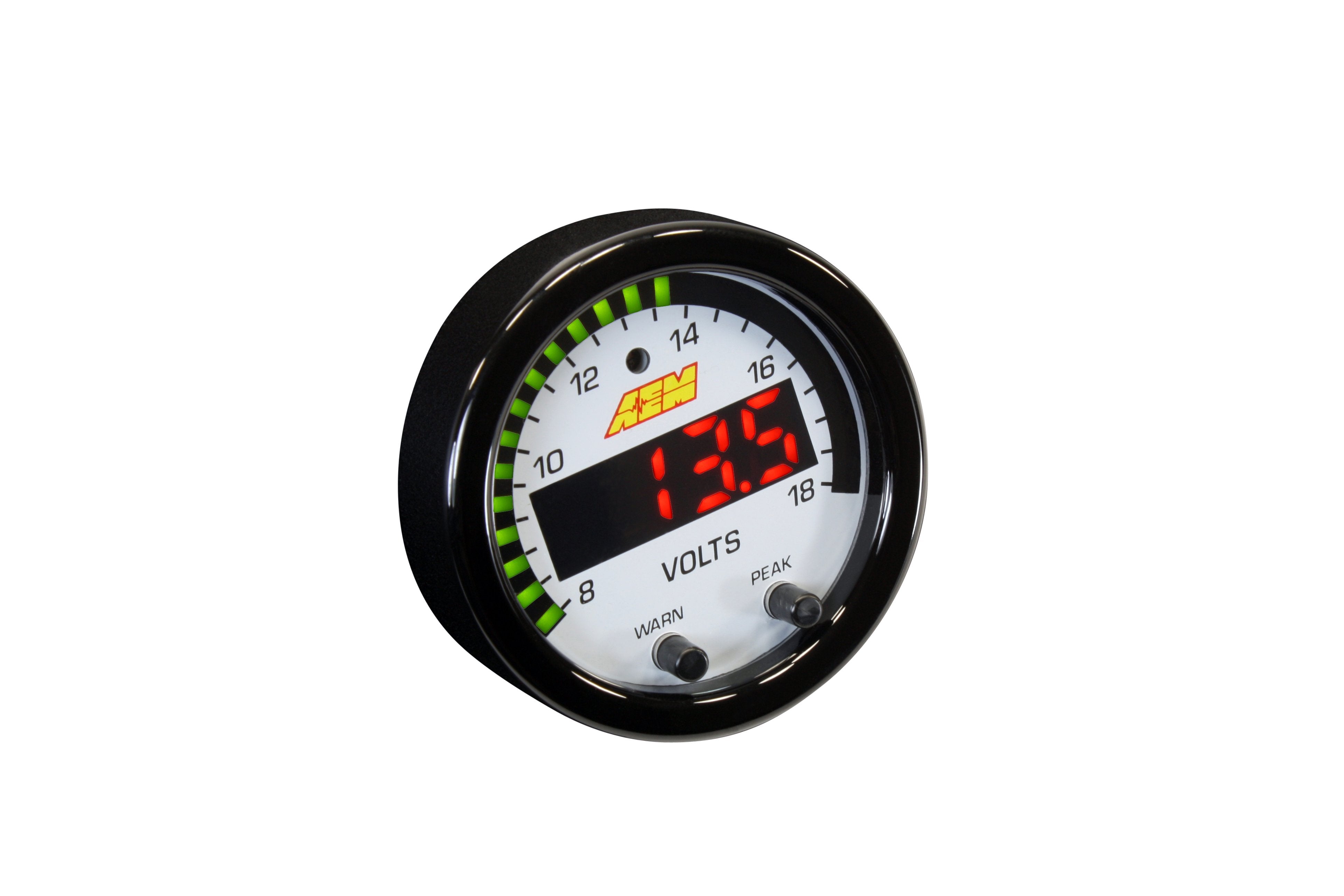 AEM X-Series Volts Gauge 8-18V - 30-0303