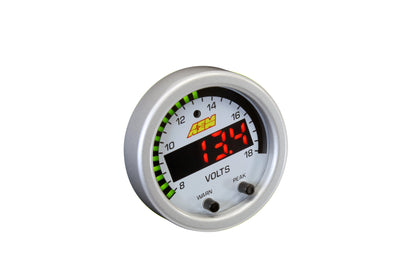 AEM X-Series Volts Gauge 8-18V - 30-0303