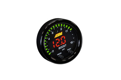 AEM X-Series Boost / Fuel Pressure Gauge 0-15PSI - 30-0309