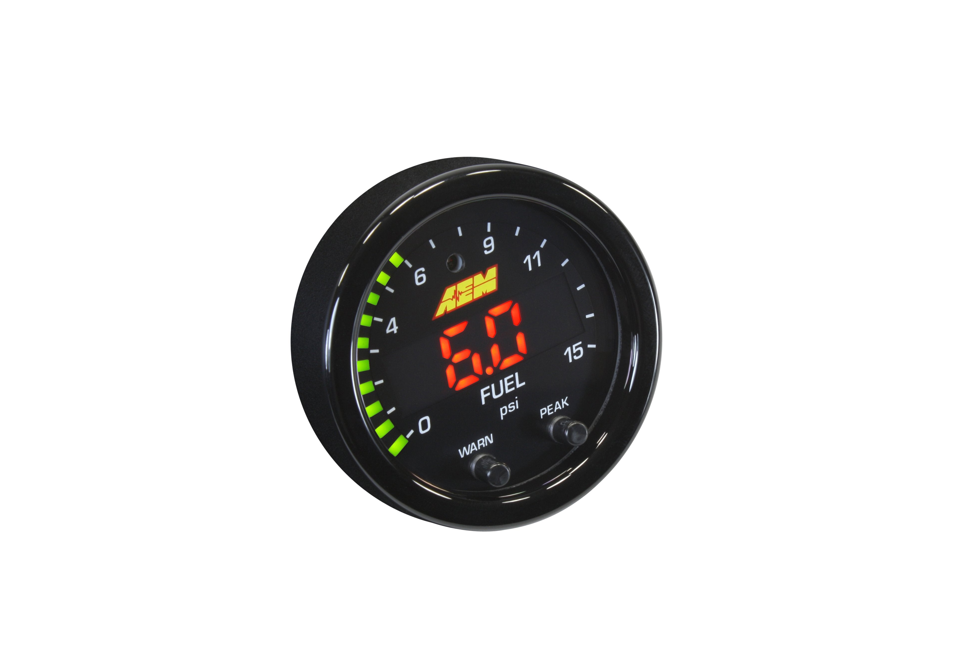 AEM X-Series Boost / Fuel Pressure Gauge 0-15PSI - 30-0309