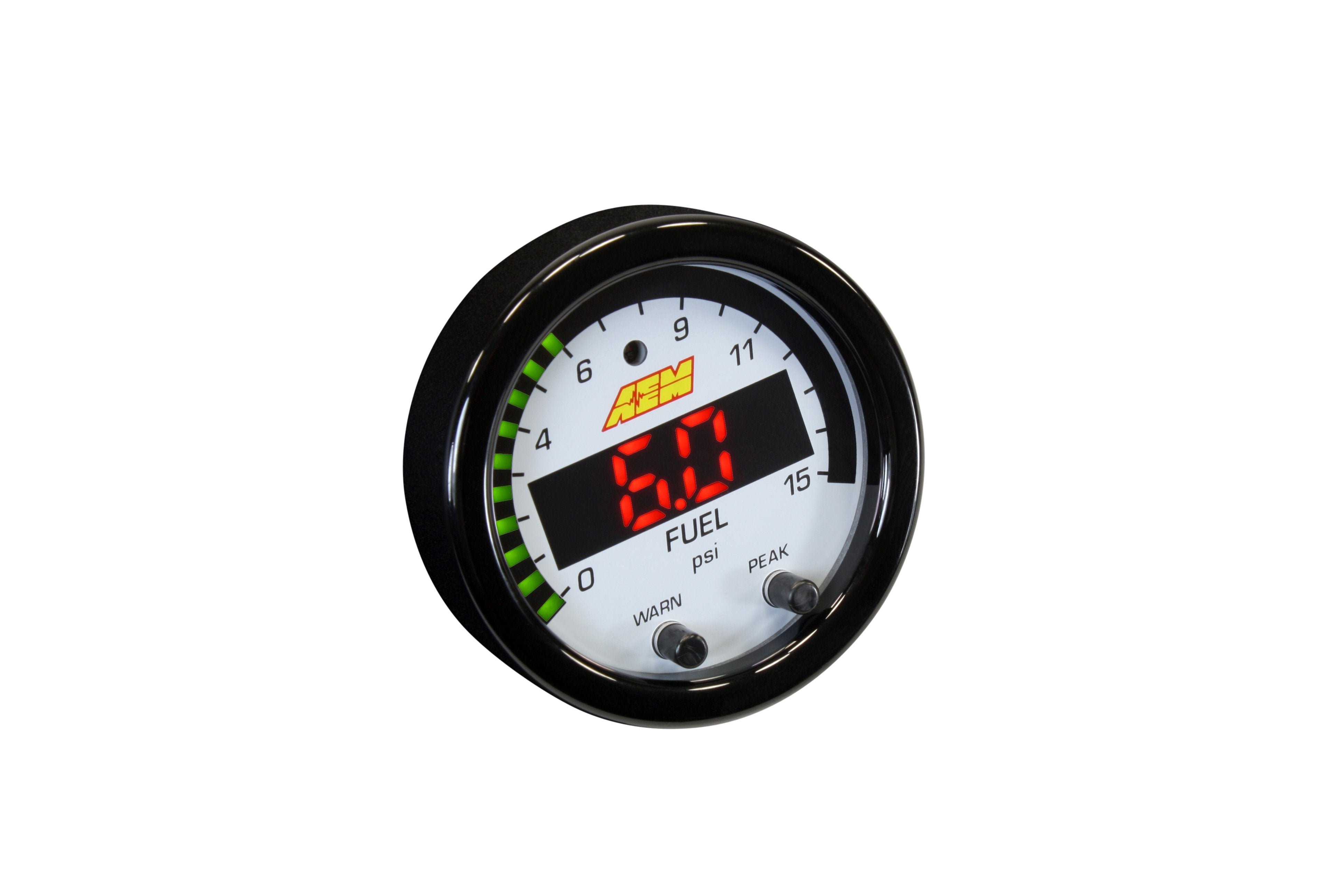 AEM X-Series Boost / Fuel Pressure Gauge 0-15PSI - 30-0309