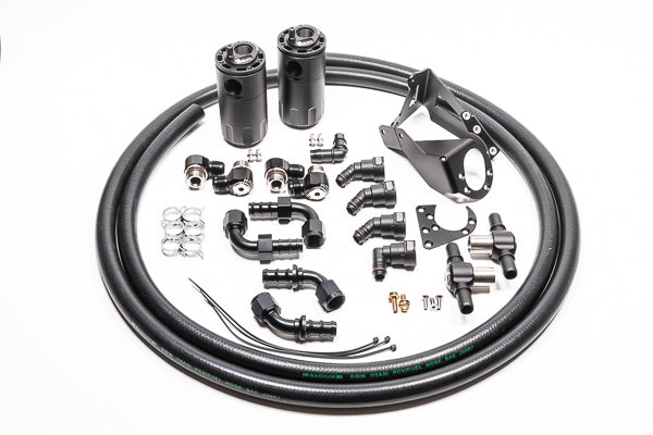 Radium Dual Catch Can Kit, Nissan R32 Skyline GT-R, Fluid Lock - 20-0590-Fl - Radium Engine Oil Catch Can Kit