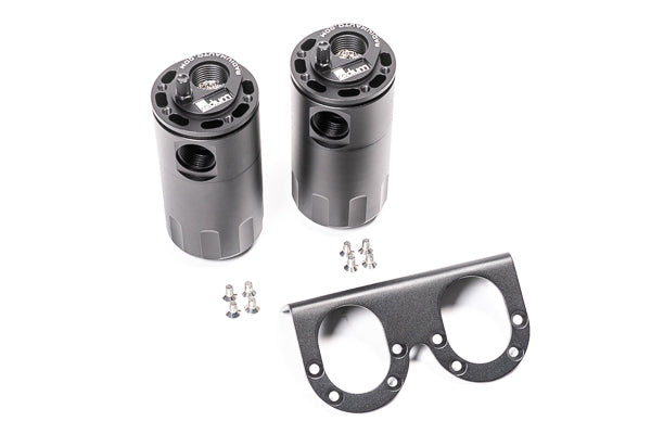 Radium Catch Can Kit, Dual Universal, Fluid Lock - 20-0005-Fl - Radium Engine Oil Catch Can Kit