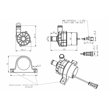 Davies Craig EBP40 - Electric Booster Pump Kit (12V) DC9040