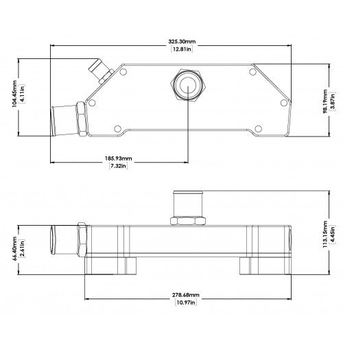Davies Craig LS Series EWP® Block Adapter Suits GM Gen III & IV SB & LSX - DC8670