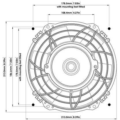 Davies Craig 8" Thermatic® Electric Fan (12 VOLT) - DC0135