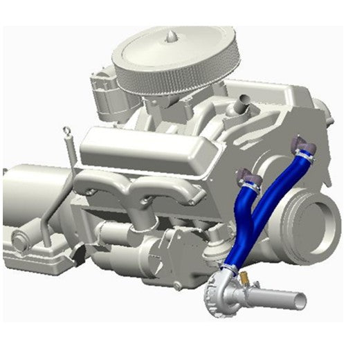 Davies Craig CHEV BIG BLOCK EWP BLOCK ADAPTER (Blue Hose) - DC8620