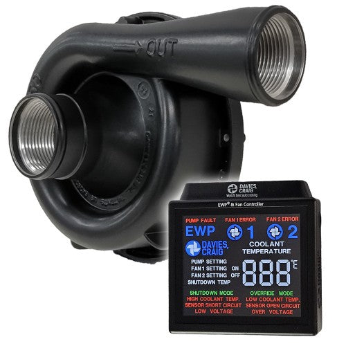Davies Craig EWP150 Black Combo Remote Electric Water Pump & Controller (12V) - DC8975