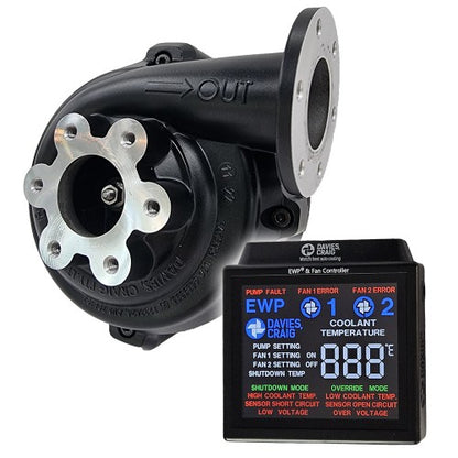 Davies Craig EWP80 Alloy Flange Combo - Remote Electric Water Pump & Controller (12V) - DC8908
