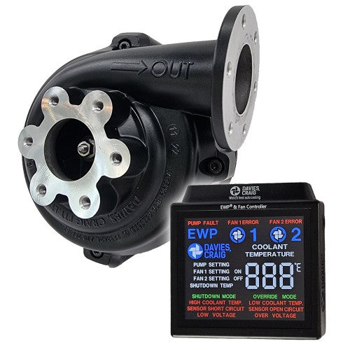 Davies Craig EWP80 Alloy Flange Combo - Remote Electric Water Pump & Controller (12V) - DC8908