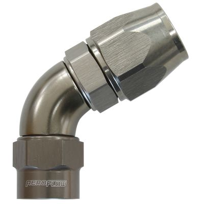 Aeroflow Kryptalon® Series Heavy Duty One Piece Swivel 60° Hose End -6AN - AF7858-06 - Aeroflow Fitting