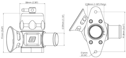 Turbosmart BOV DualPort Maz/Sub-Blue - TS-0205-1009