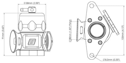 Turbosmart BOV Dual Port Subaru-Black - TS-0205-1016