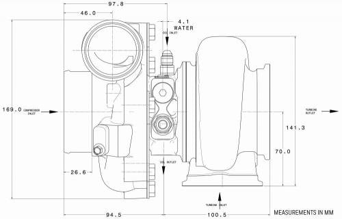 Garrett G25-550 Vband EWG .72 A/R