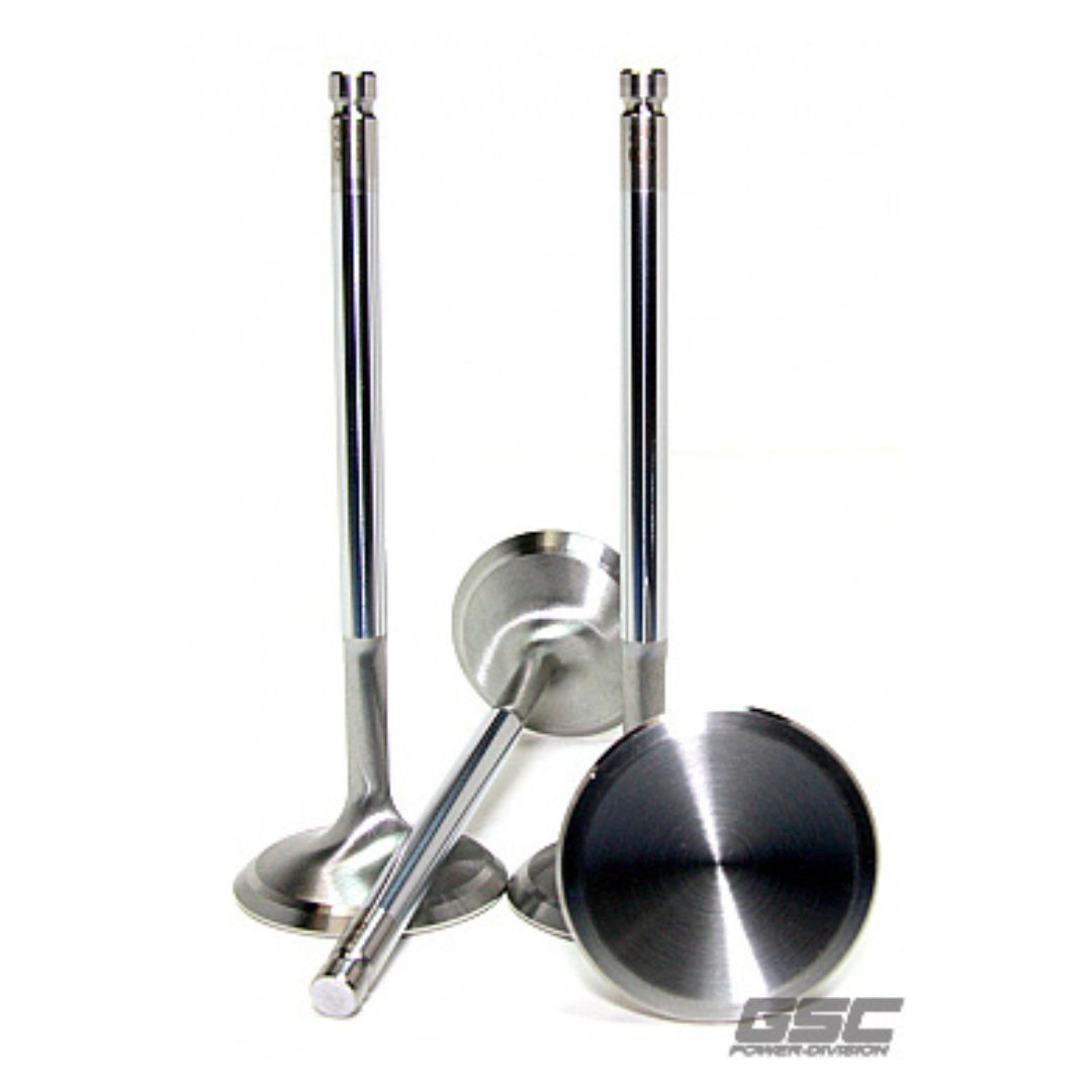 GSC P-D 4G63T Evo 1-9 / 90-98 DSM Chrome Polished Intake Valve - 34mm Head (STD) - SET 8 - GSC2002-8