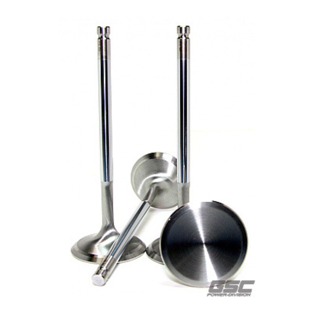 GSC P-D 4G63T Evo 1-9 / 90-98 DSM Chrome Polished Intake Valve - 35mm Head (+1mm) - SET 8 - GSC2004-8