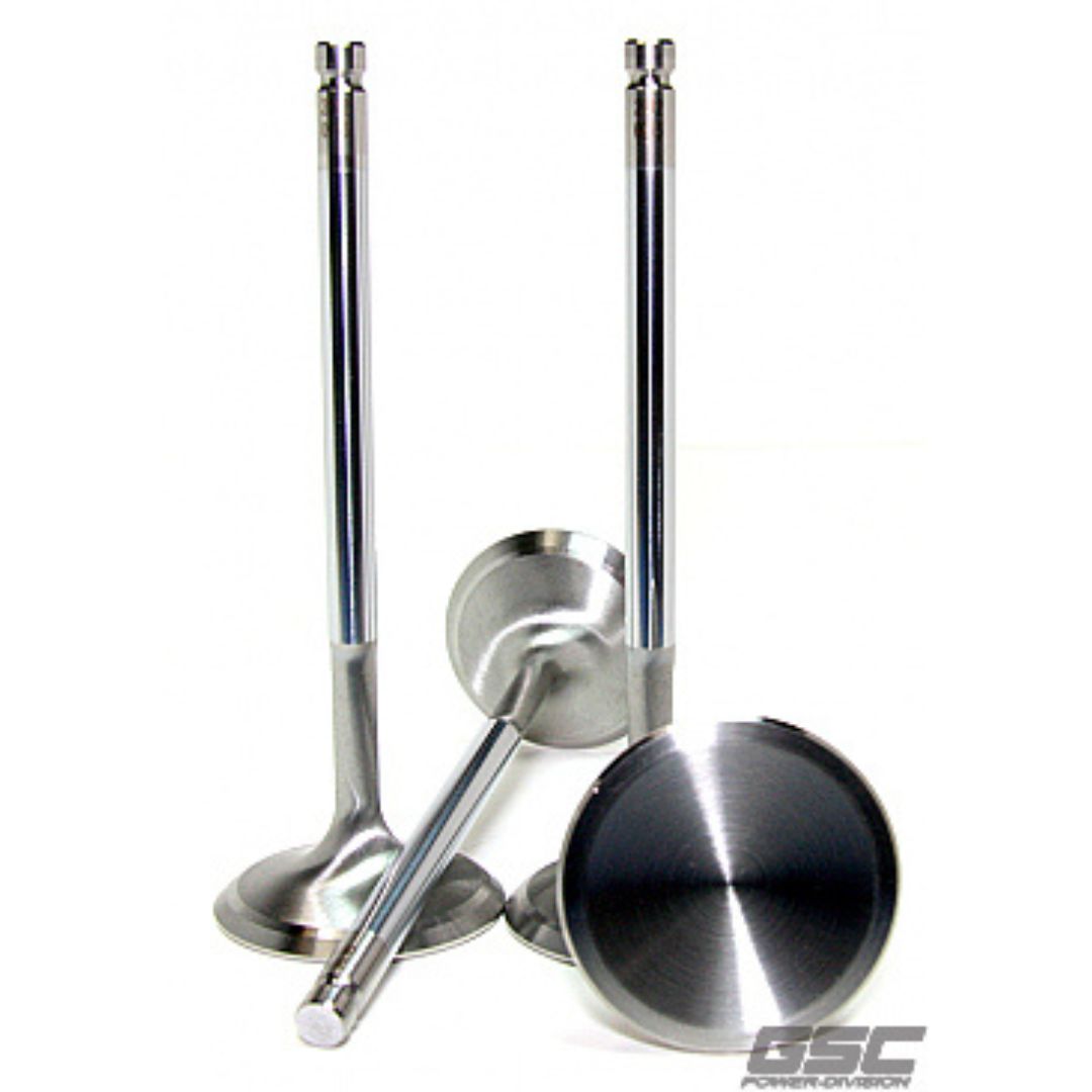 GSC P-D Honda B Series Vtec B16A/B17A/B18C Chrome Polished Intake Valve - 34mm Head (+1mm) - SET 8 - GSC2034-8