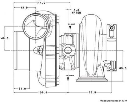 Garrett GTX2860R Gen II - T25 .64 A/R