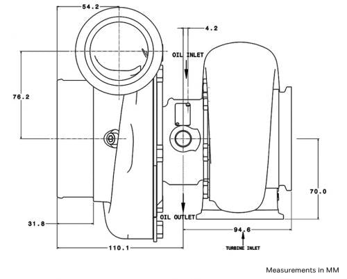 Garrett GTX3584RS Gen II - V Band Single Entry 1.01 A/R