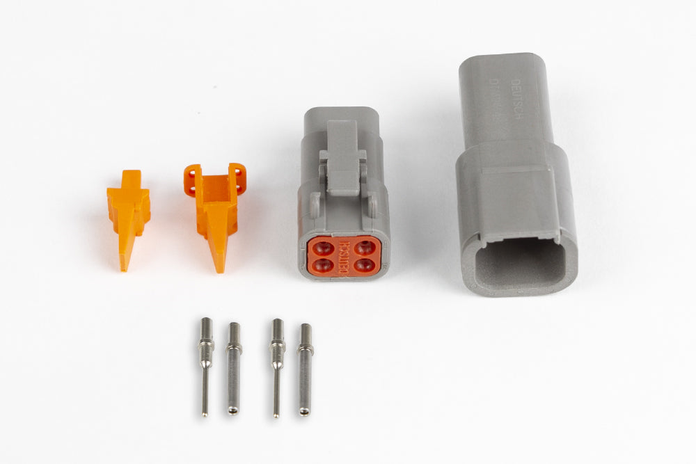 Haltech Plug and Pins Only - Matching Set Deutsch DTM-4 Connectors (7.5 Amp) HT-031014