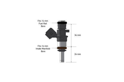 Haltech Bosch 980cc injectors - Flowmatched set of 6 (0280158040), fuel injectors - HT-080103