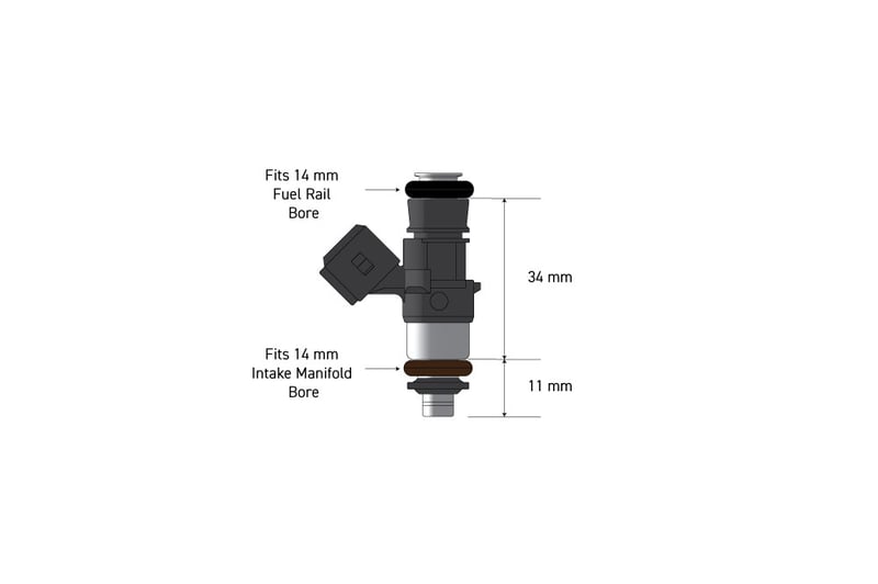 Haltech Bosch 1462cc injectors - Flowmatched set of 4 (0280158333), fuel injectors - HT-080105