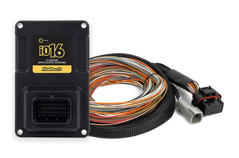 Haltech Nexus IO16 Input/Output Expander with Universal Wire in Harness 2.6M (8.5'), engine harness - HT-196200