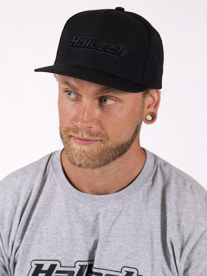 Haltech Snap Back Black on BlackSize: One size fits all., Merch - HT-301000