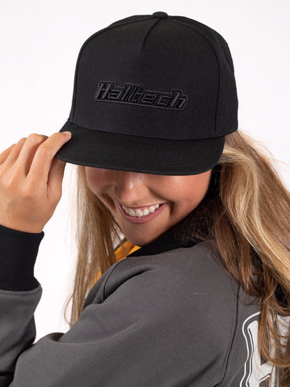 Haltech Snap Back Black on BlackSize: One size fits all., Merch - HT-301000