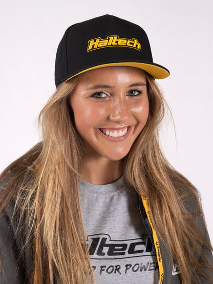 Haltech Snapback Cap Black with Yellow LogoSize: One size fits all, Merch - HT-301001