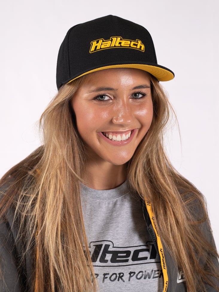 Haltech Snapback Cap Black with Yellow LogoSize: One size fits all, Merch - HT-301001
