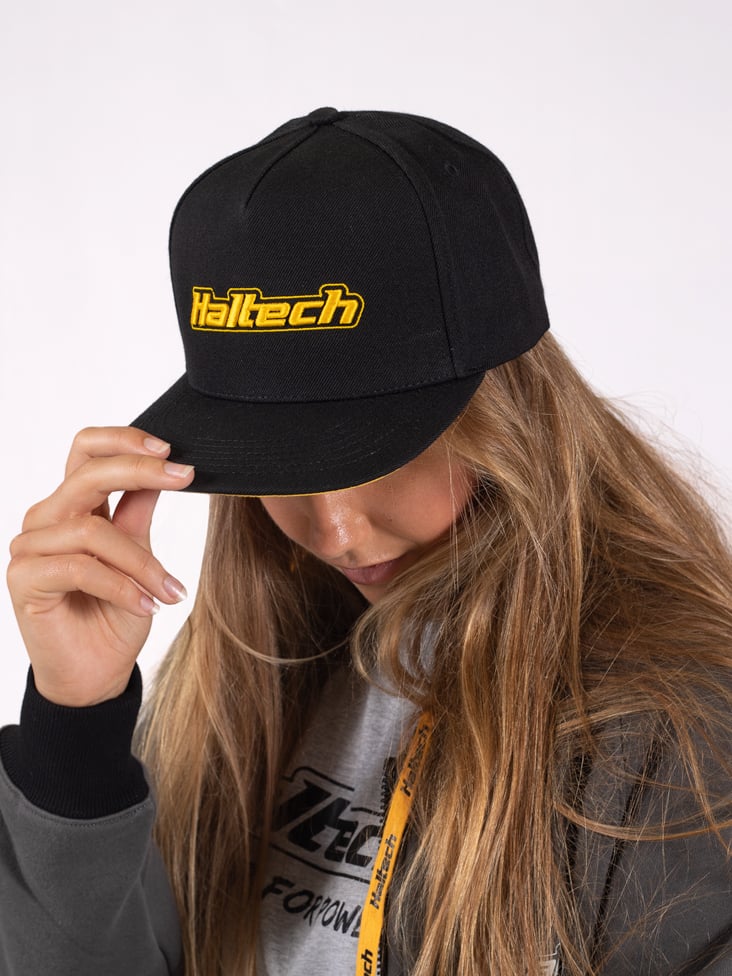 Haltech Snapback Cap Black with Yellow LogoSize: One size fits all, Merch - HT-301001