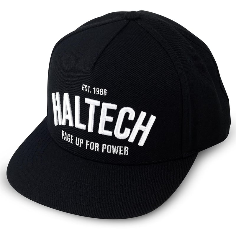 Haltech Snap Back Black with White TextSize: One size fits all., Merch - HT-301002