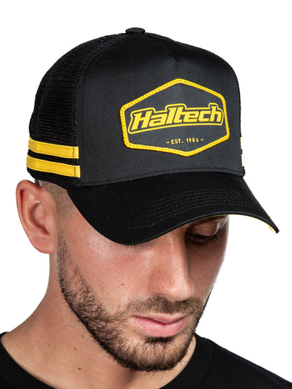 Haltech Snap Back Striped TruckerSize: One size fits all., Merch - HT-301004